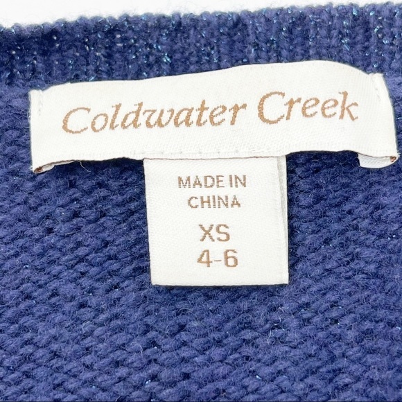 COLDWATER CREEK Jeweled Cardigan Cashmere Blend - Picture 5 of 6
